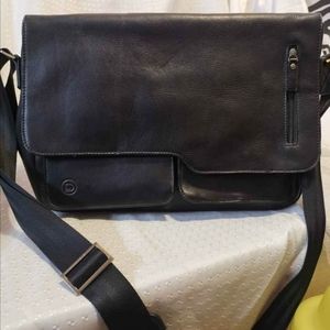 Leather messenger bag Danier